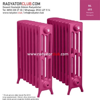 Kdr-4-95 Kolonlu Ayaklı Döküm Radyatör, Ral 4010 |  27 Kolon Kdr-4-95 Kolonlu Ayaklı Döküm Radyatör, Ral 4010 |  27 Kolon